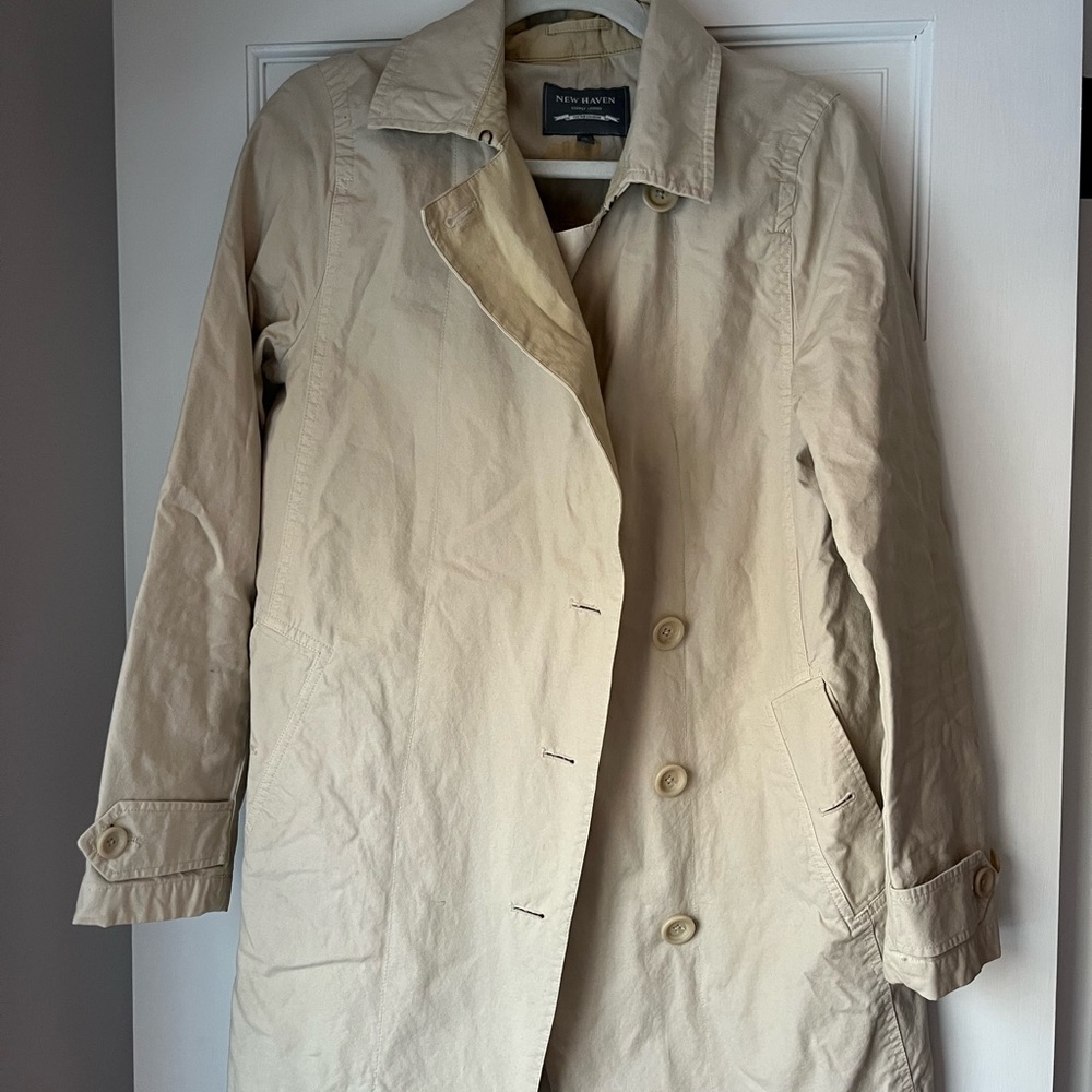 Neutral-Toned Women's Trench Coat